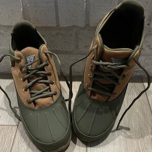Columbia Men's Olive and Khaki Boots, Excellent Condition, size 7